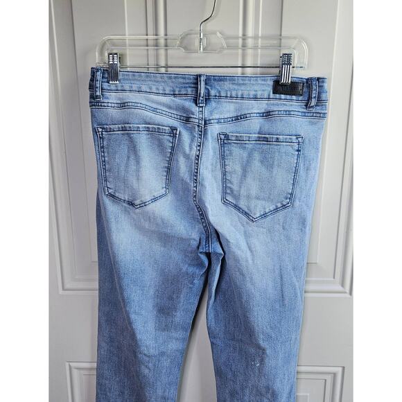 Womens Natural Reflections Vintage Reunion Embroidered Cropped Jeans Size 8 - Picture 5 of 11
